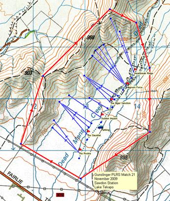 Example Course of Fire Map